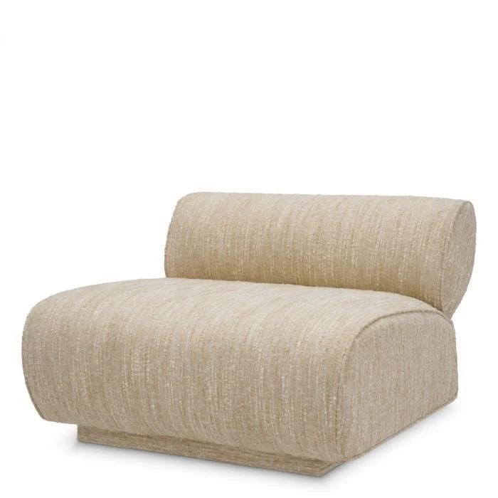 Eichholtz Urbano Stoel - Bouclé Sonata Cream, Huis en Inrichting, Stoelen, Overige kleuren, Ophalen of Verzenden, Zo goed als nieuw