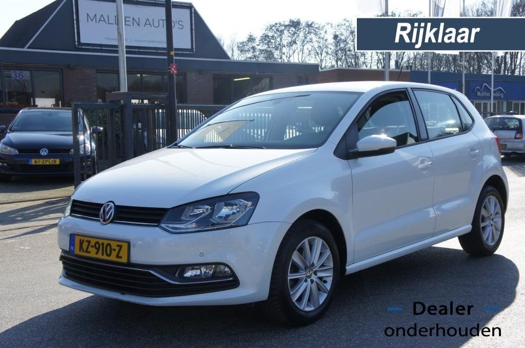 Volkswagen POLO 1.2 TSI PARELMOER WIT NAVI/PDC/CRUISE/Apple, Voorwielaandrijving, Euro 6, 4 cilinders, Met garantie (alle)