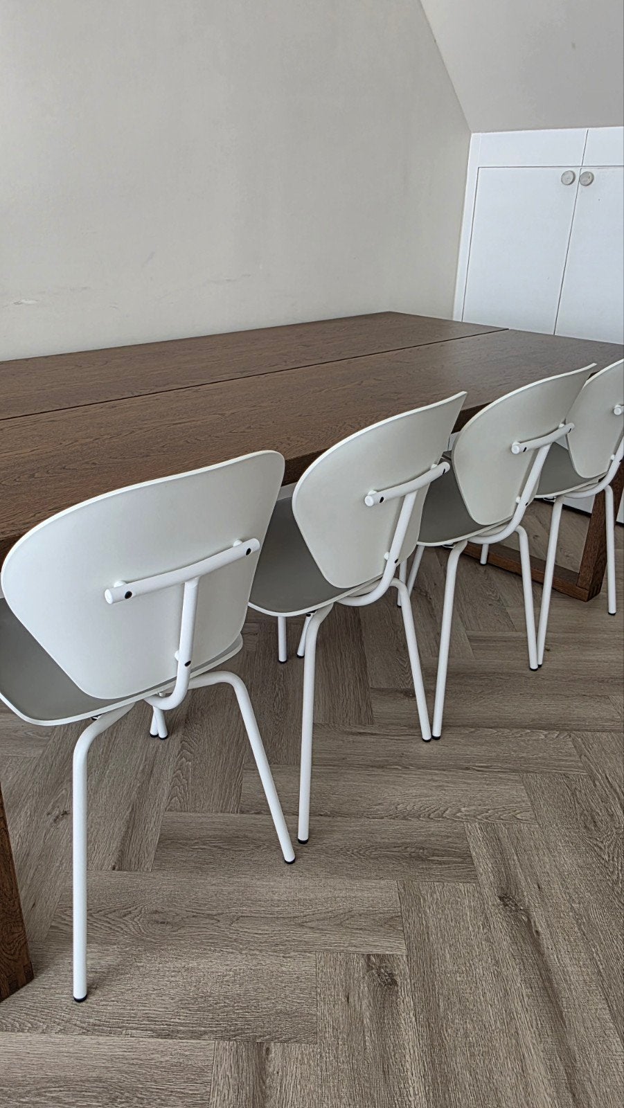 4 eetkamerstoelen van Zuiver, Huis en Inrichting, Ophalen, Zo goed als nieuw, Rond, Minder dan 55 cm