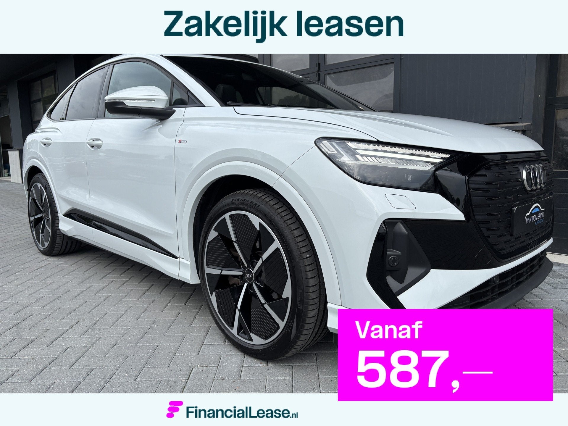 Audi Q4 Sportback e-tron 40 S-line Competition 77 kWh Pano, Automaat, Dealer onderhouden, Achterwielaandrijving, Gebruikt