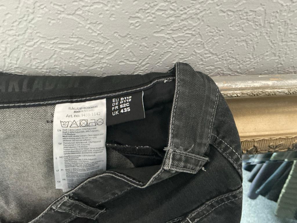 Blåkläder Werkbroek Zwart - Maat D112 (XL) 1x. Gedragen, Ophalen of Verzenden, Gedragen, Maat 56/58 (XL), Zwart