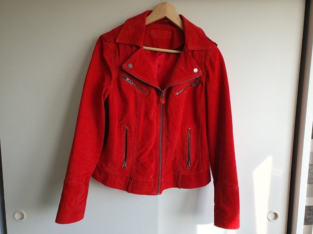 dames  Suede jasje jack rood maat 40   -  NIEUW, Ophalen of Verzenden, Nieuw, Maat 38/40 (M), Rood