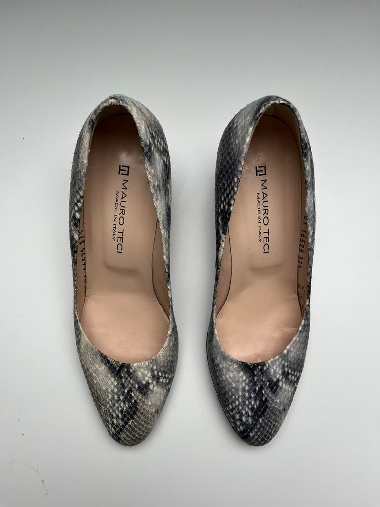 Mauro Teci – echte leren high heels | maat 37,5, Pumps, Bruin, Verzenden, Zo goed als nieuw