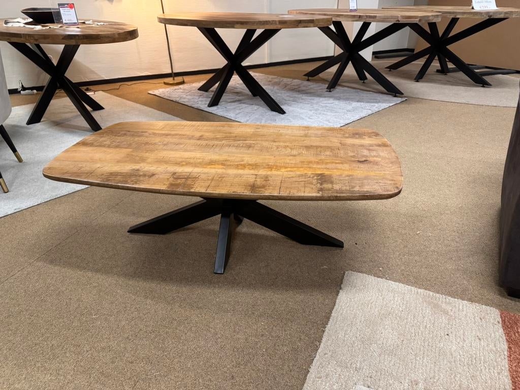 Foto 3 van Salontafel Deens ovaal 130cm Mango Direct/Leverbaar E-2254