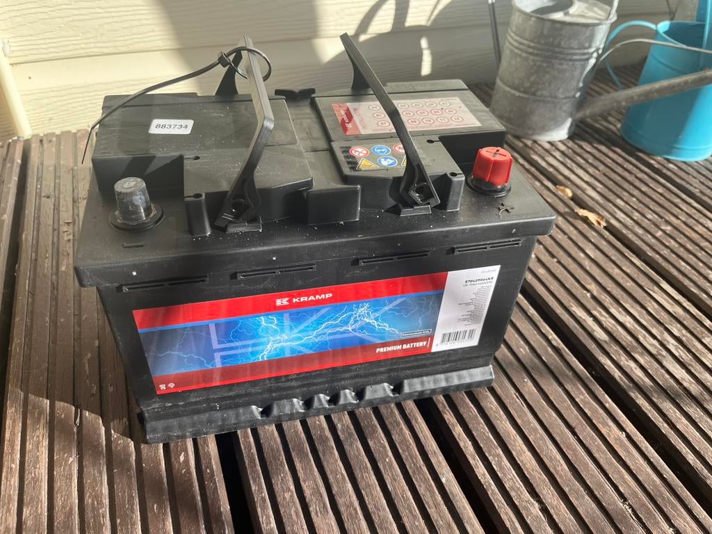 Kramp autoaccu 74 Ah 12V 640A(EN), Auto-onderdelen, Ophalen, Nieuw, Volvo