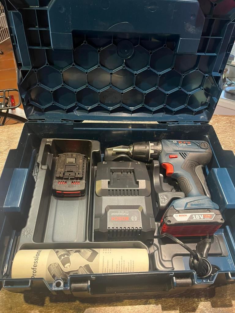 BOSCH Professional GSR18V-21 Accu Schroef/Boormachine zgan, Doe-het-zelf en Verbouw, Gereedschap | Boormachines, Zo goed als nieuw
