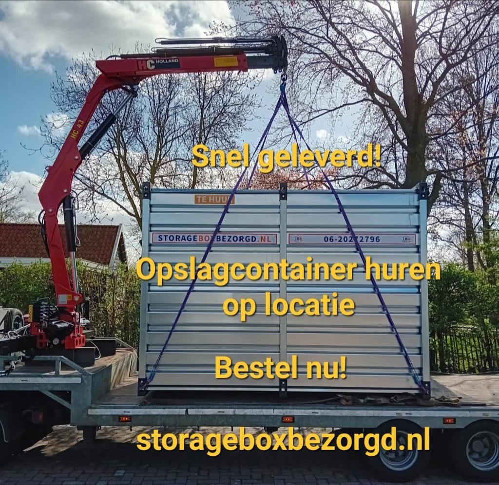 Verbouwen!! te huur opslagcontainer incl. bezorgen aan huis