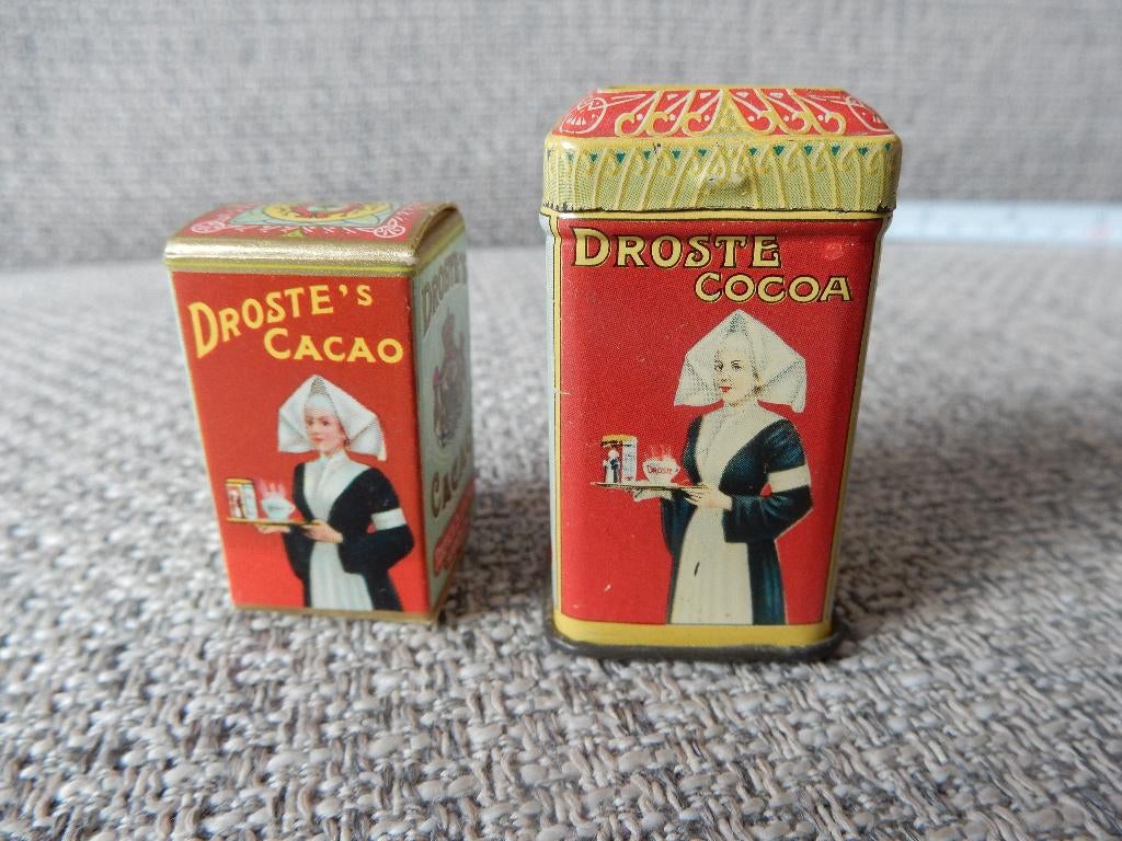 Droste Cacao Monster blikje 5 cm, Ophalen of Verzenden, Zo goed als nieuw, Overige, Droste