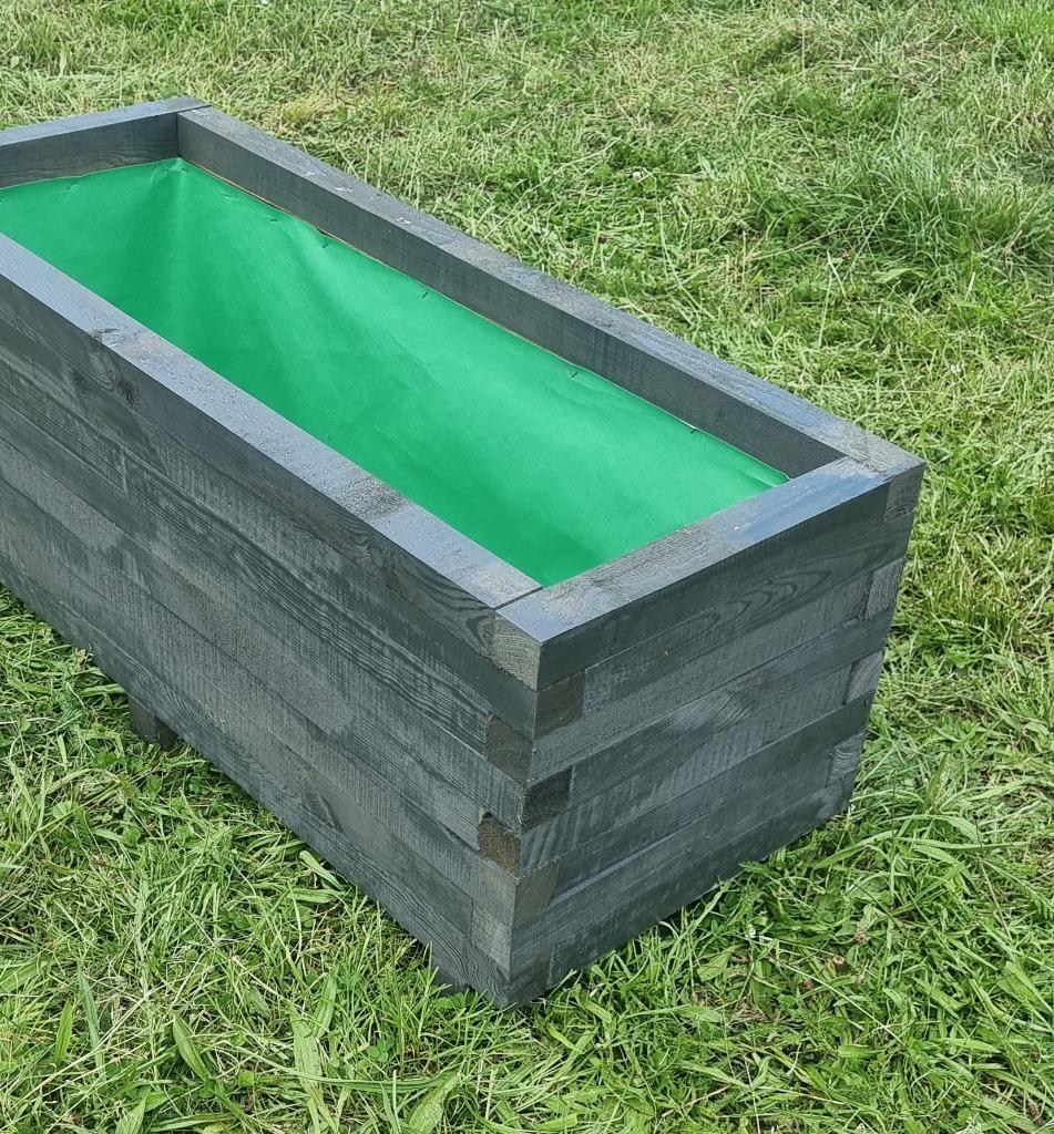 Grote houten plantenbakken 100x40x40 met klimrek 180cm, 100 cm of meer, Nieuw, Ophalen of Verzenden, Binnen