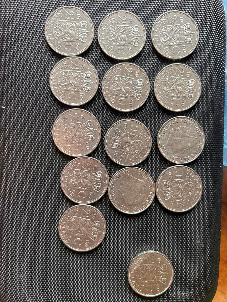 14 rijksdaalders 1969, Postzegels en Munten, Munten | Nederland, Ophalen of Verzenden, Koningin Juliana, 2½ gulden
