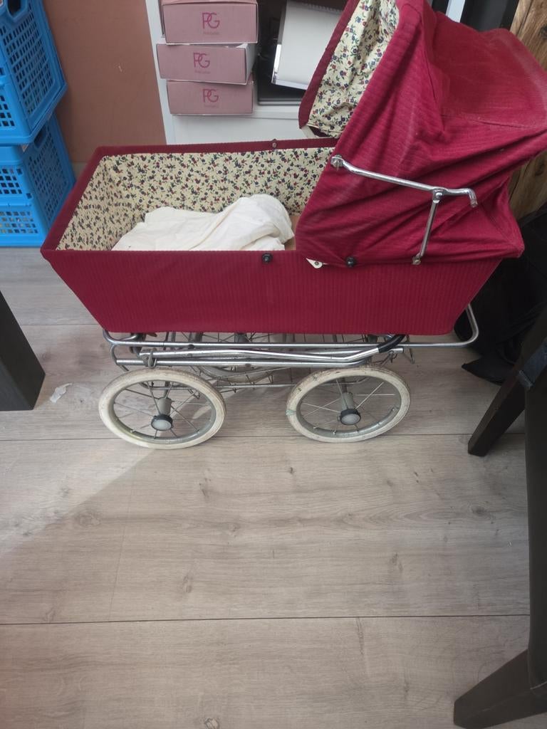 Vintage retro poppenwagen, Antiek en Kunst, Ophalen of Verzenden