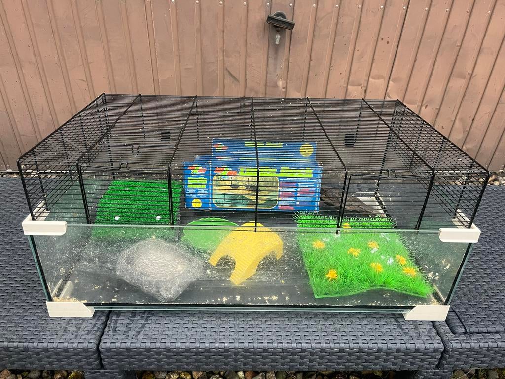 Terrarium glas formaat 78,5x 44,5 x 33 cm, Ophalen, Gebruikt, Terrarium of Paludarium