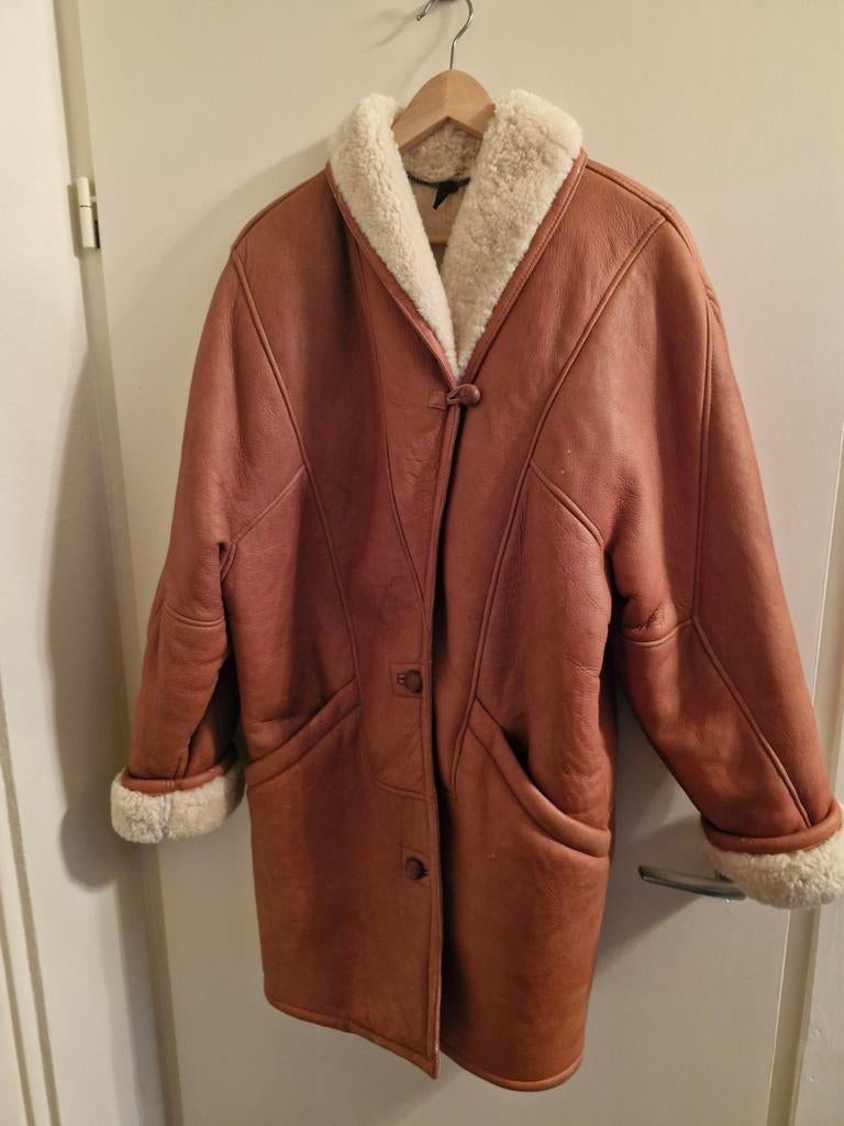 Mooie heren schapenleren lammy coat in gebruikt staat, Ophalen of Verzenden