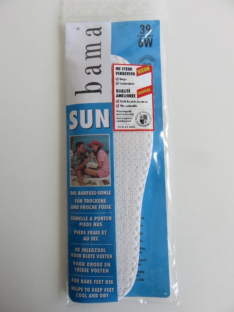 bama sun inlegzool voor blote voeten maat 39 (inlegzooltjes), Wit, Overige typen, Nieuw, Ophalen of Verzenden