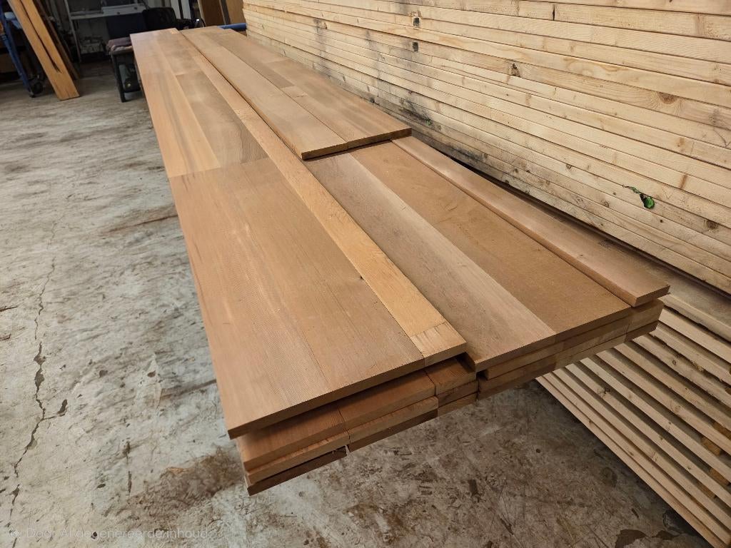 12 m2 Red Cedar planken voor de vakman - nr: HP8, Tuin en Terras, Palen, Balken en Planken, Ophalen, Nieuw, 250 cm of meer, Planken