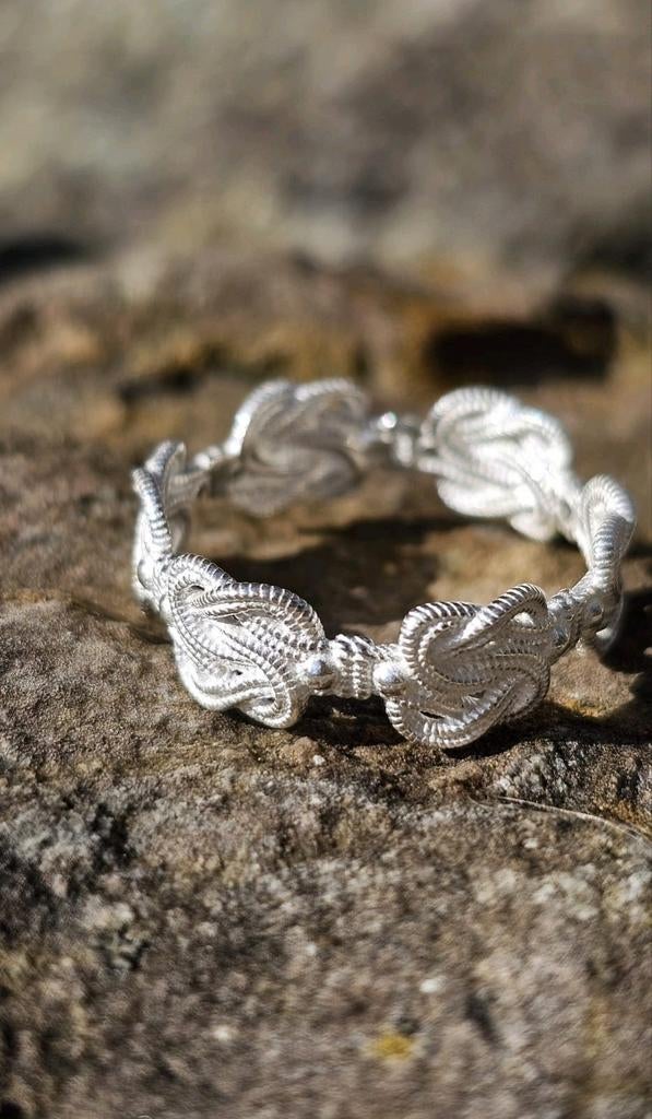 Prachtige Mattenklopper zilver ring, Nieuw, Ophalen of Verzenden, Dame of Heer, Zilver