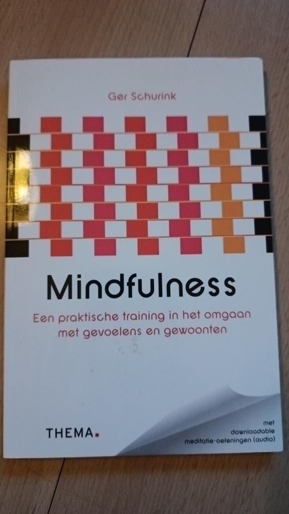 Mindfulness boek - Ger Schurink, Ophalen of Verzenden, Zo goed als nieuw, Cognitieve psychologie, Ger Schurink