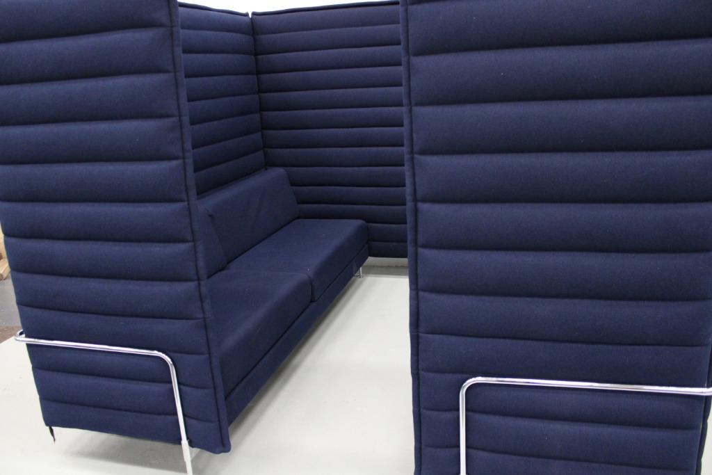Vitra Alcove Cabin, donker blauw, Huis en Inrichting, Banken | Bankstellen, Gebruikt, Vierpersoons of meer, Ophalen