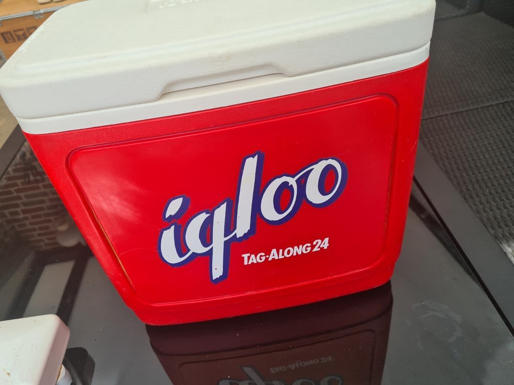 Igloo Tag-Along 24 Koelbox - Rood/Wit, Caravans en Kamperen, Koelboxen, Ophalen of Verzenden