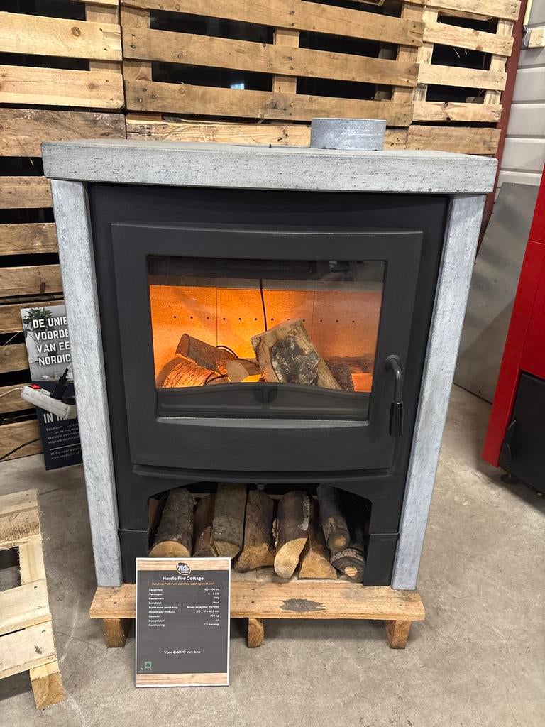 Nordic Fire Cottage Houtkachel - Warmte en Sfeer, Huis en Inrichting, Kachels, Houtkachel, Ophalen of Verzenden, Zo goed als nieuw