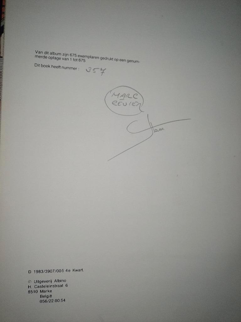Het Spiegelbeeld., Eén stripboek, Ophalen of Verzenden, Gelezen