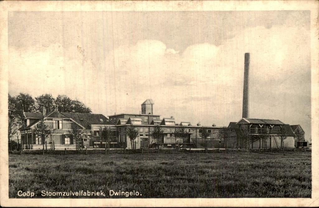 Coop Stoomzuivelfabriek- Dwingelo, Verzamelen, Ansichtkaarten | Nederland, Ophalen of Verzenden, Voor 1920, Gelopen, Drenthe