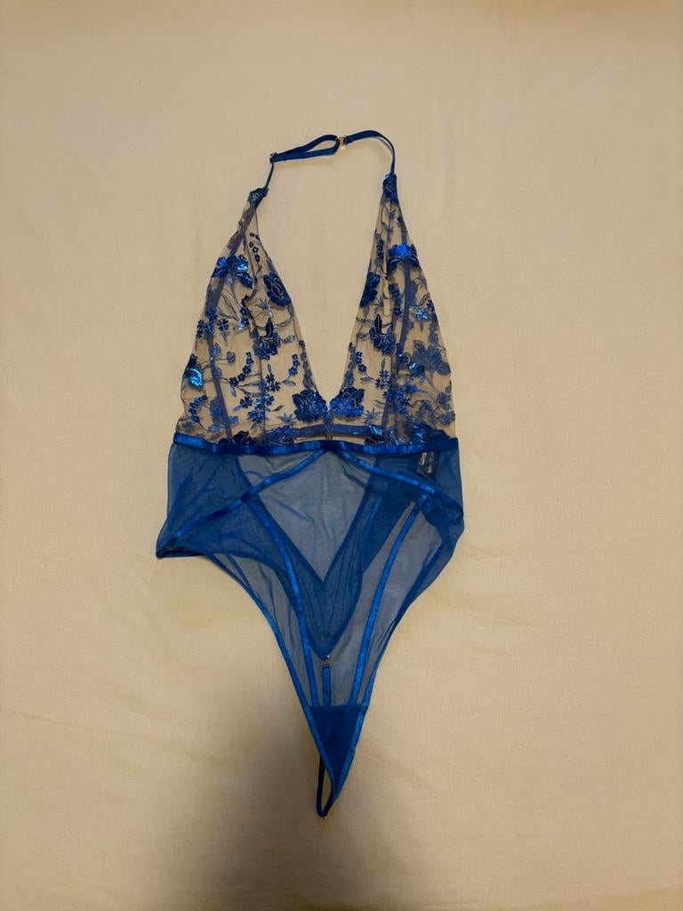 Honey Birdette body - Maat M, Ophalen of Verzenden, Blauw, Body of Korset