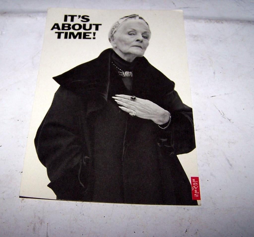 It's about time Levi's reclame ansichtkaart. Nieuw., Ophalen of Verzenden, Nieuw, Overige typen