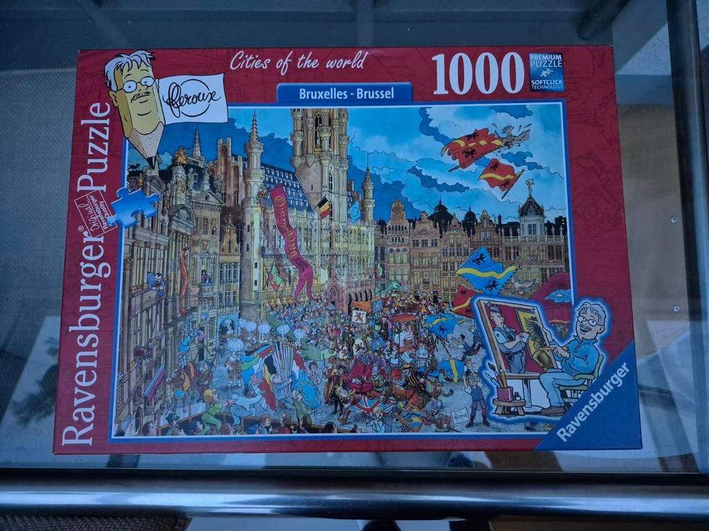 Ravensburger Puzzel 1000 Stukjes - Brussel, Ophalen of Verzenden, 500 t/m 1500 stukjes, Zo goed als nieuw, Legpuzzel