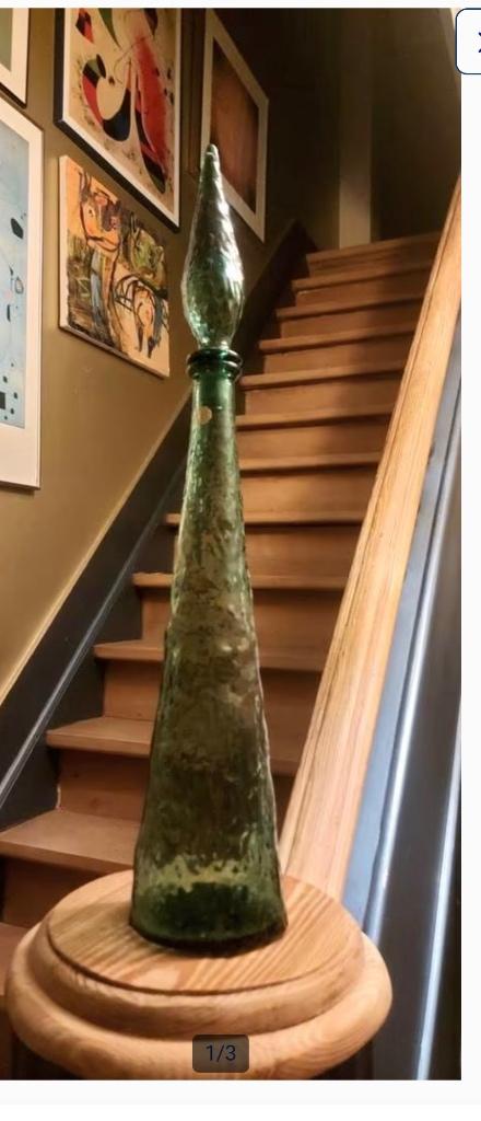 Empoli fles genie bottle, Italiaanse vintage karaf, Antiek en Kunst, Ophalen of Verzenden