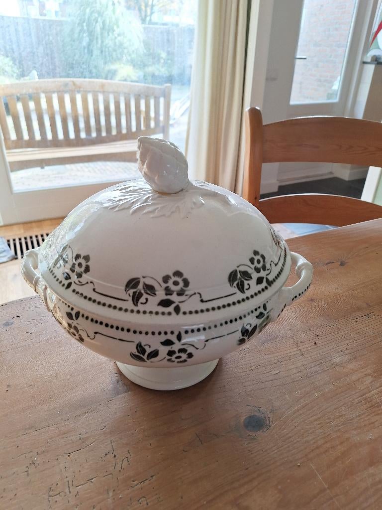 vintage porseleinen soepterrine, Antiek en Kunst, Ophalen of Verzenden