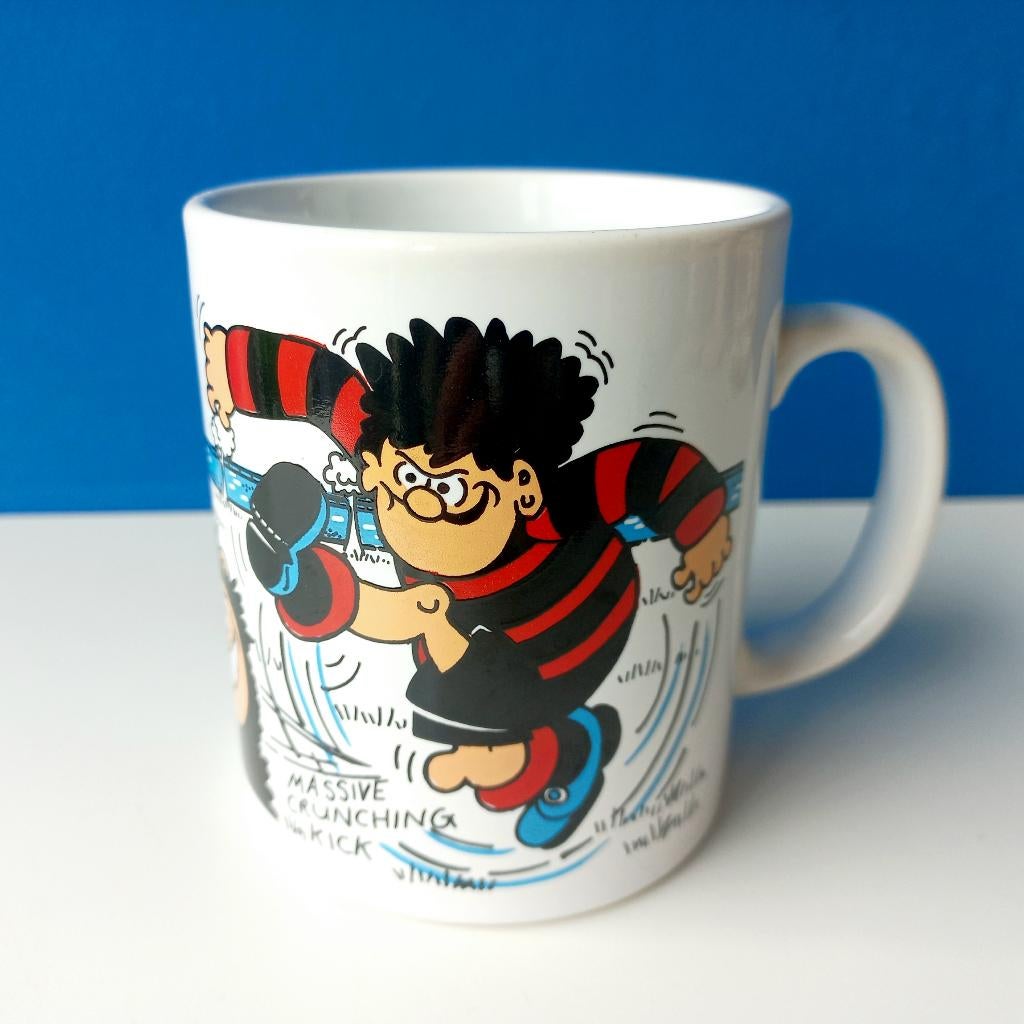 Vintage mok Dennis the Menace/Coloroll England, Ophalen of Verzenden, Overige figuren, Gebruikt, Gebruiksvoorwerp