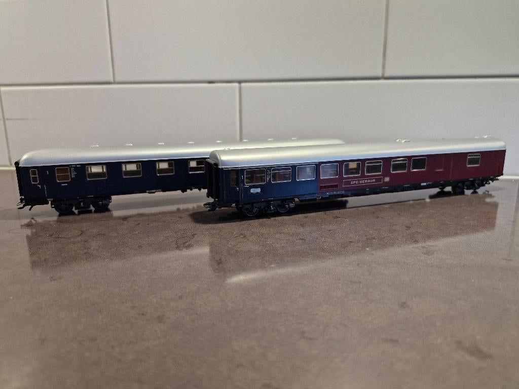 Marklin DB D-zug rijtuigen, Wisselstroom, Ophalen of Verzenden, Analoog, Märklin
