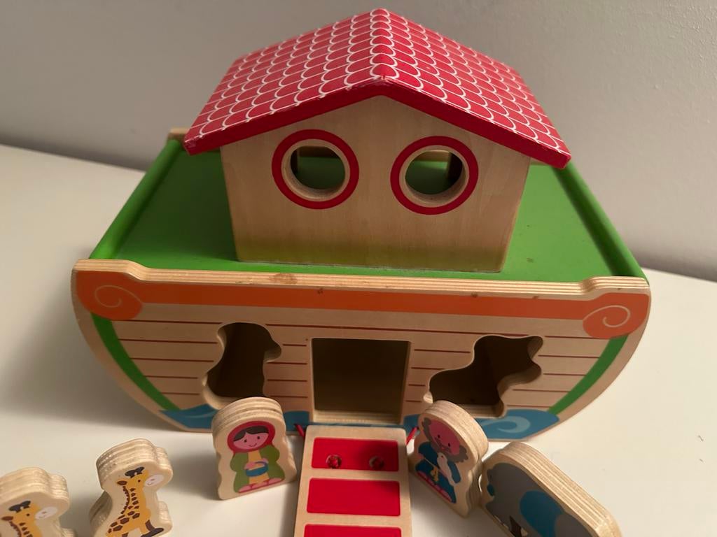 Houten Ark van Noach Speelgoed, Kinderen en Baby's, Ophalen, Gebruikt, Overige typen