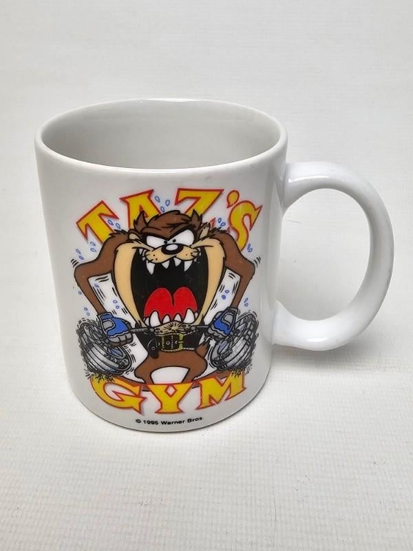 # Taz's Gym OUT Mok - Warner Bros 1995, Huis en Inrichting, Keuken | Servies, Gebruikt, Ophalen of Verzenden, Kom(men), Wedgwood