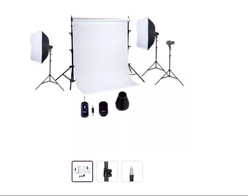 Falcon Eyes Studio Set met Softboxen en Achtergrond, Audio, Tv en Foto, Fotografie | Fotostudio en Toebehoren, Ophalen, Zo goed als nieuw