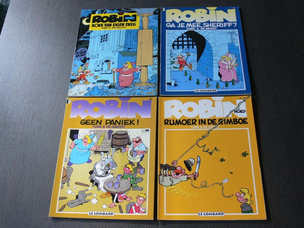 Robin Hoed: deel 16 t/m 19, Meerdere stripboeken, Ophalen of Verzenden, Zo goed als nieuw