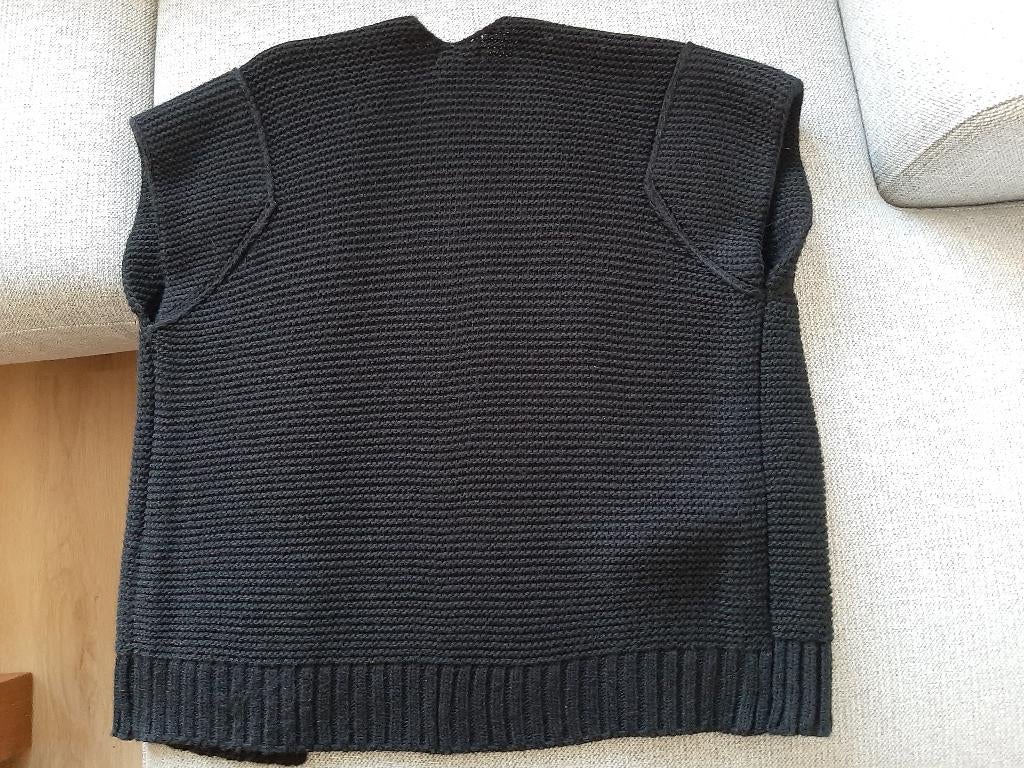 Gebreide bodywarmer, Kleding | Dames, Bodywarmers, Naif, Ophalen of Verzenden, Zo goed als nieuw, Zwart