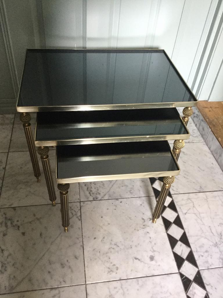 Mimiset bijzettafels Hollywood Regency, Huis en Inrichting, Tafels | Bijzettafels, Ophalen, Minder dan 45 cm, Minder dan 55 cm