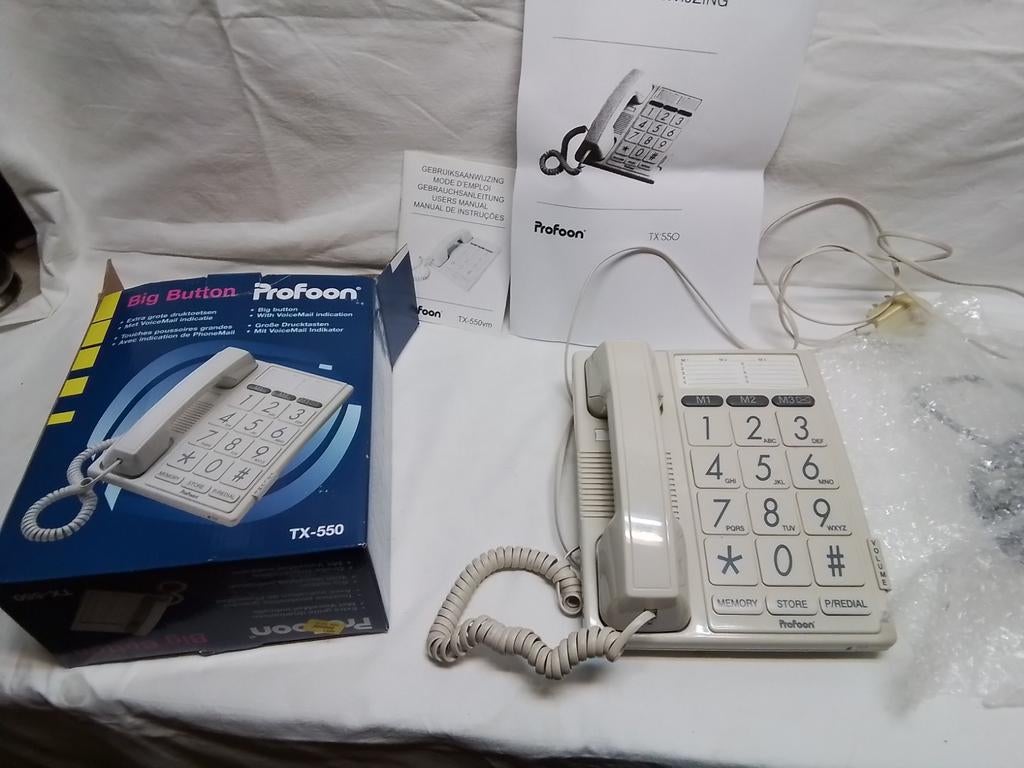 Profoon TX-550 Telefoon met Grote Toetsen, Telecommunicatie, Vaste telefoons | Niet Draadloos, Ophalen of Verzenden, Gebruikt