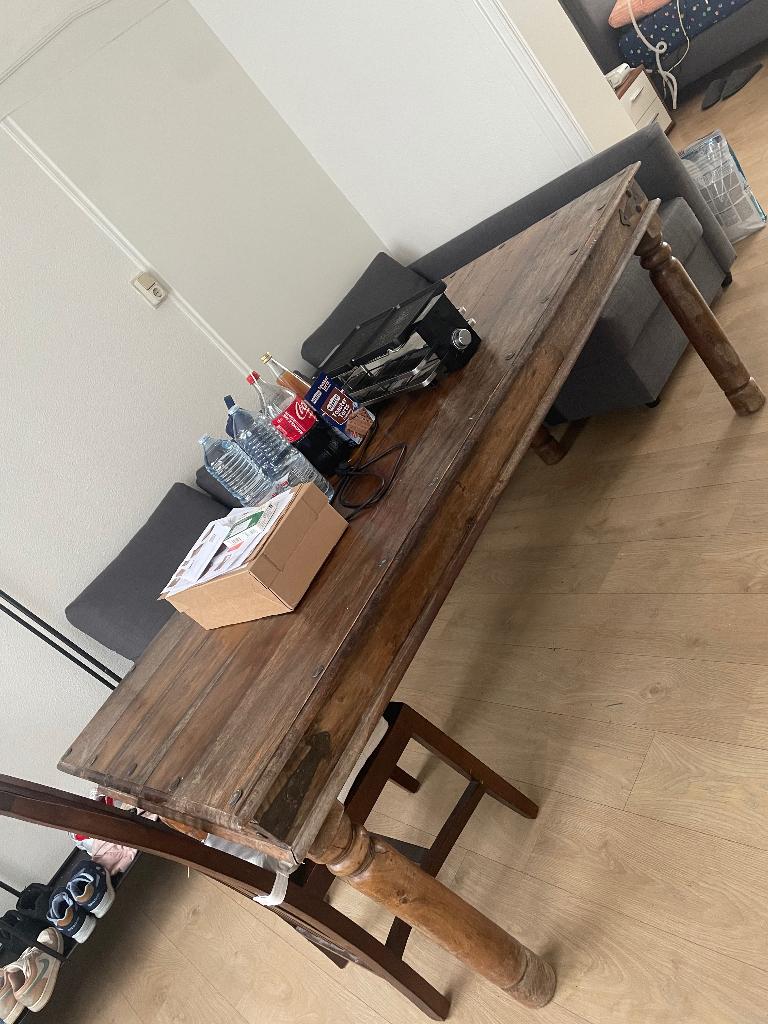 Table, Huis en Inrichting, Tafels | Eettafels, Ophalen of Verzenden, Gebruikt, Rechthoekig, 50 tot 100 cm
