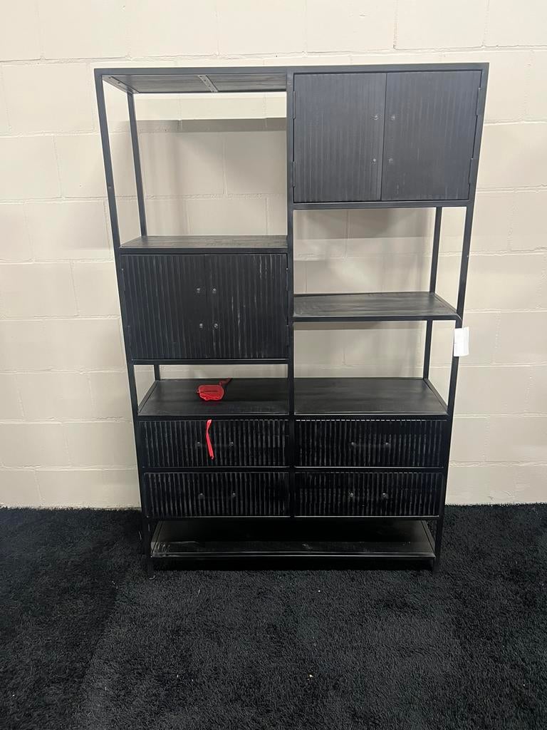 Wandkast Roomdiver Industrieel Mangohout Vakkenkast, Info@savoireinterior.com, Overige materialen, Savoire interior, Nieuw
