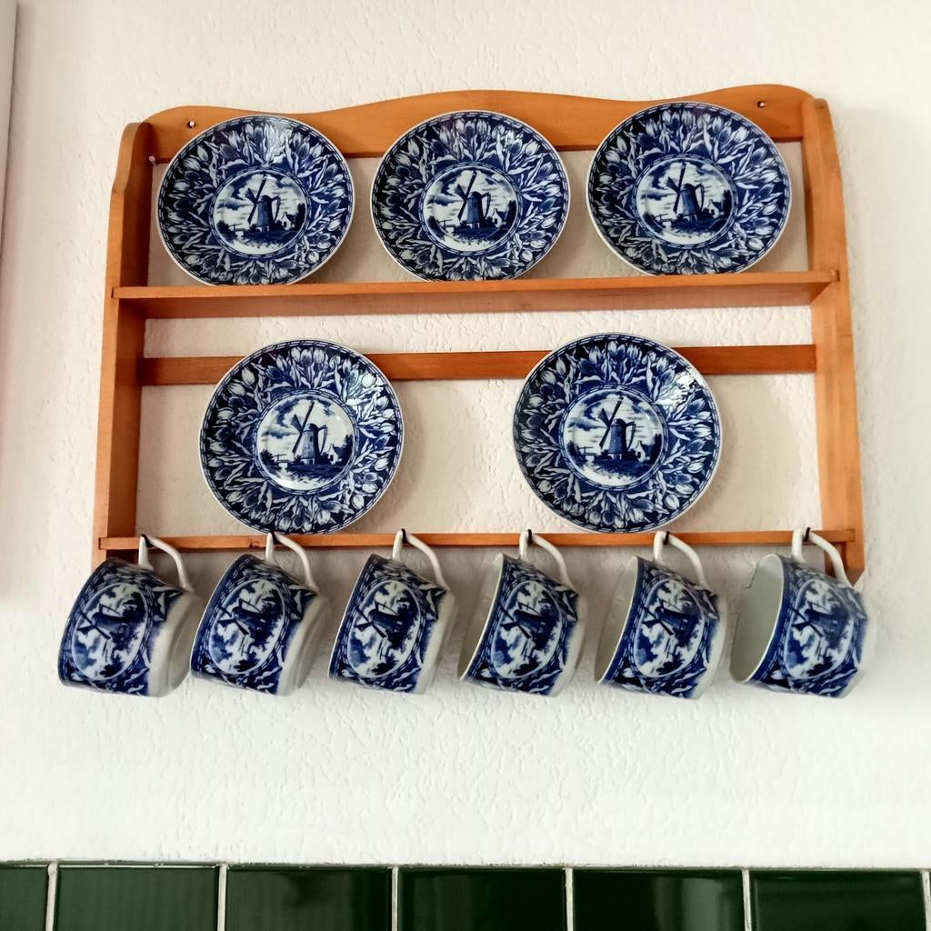 Delfts blauwe bordjes.en kopjes., Ophalen