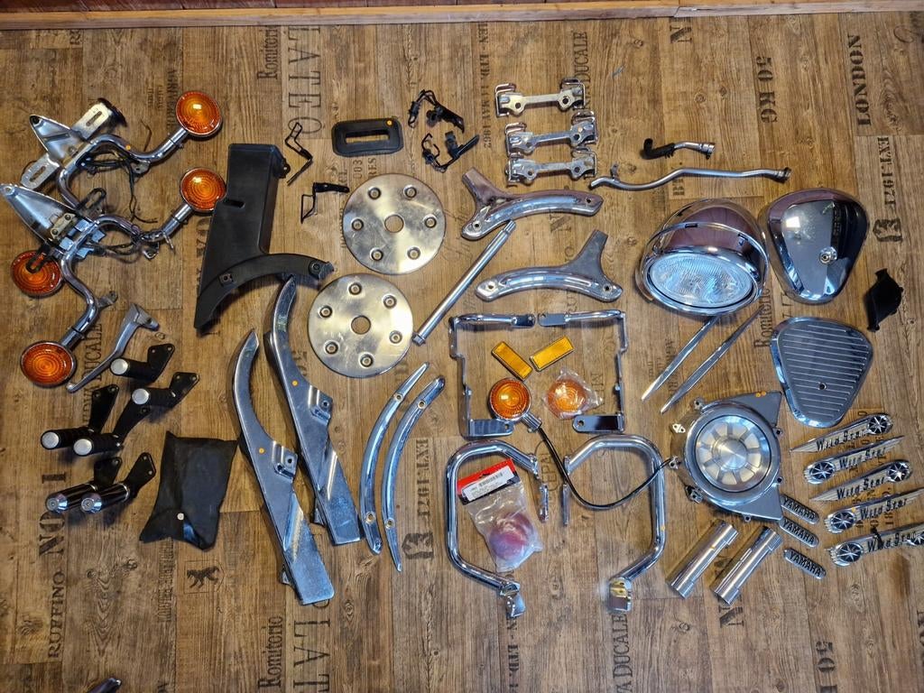Yamaha wildstar onderdelen xv1600 koplamp beugel cover etc, Motoren, Onderdelen | Yamaha, Ophalen of Verzenden