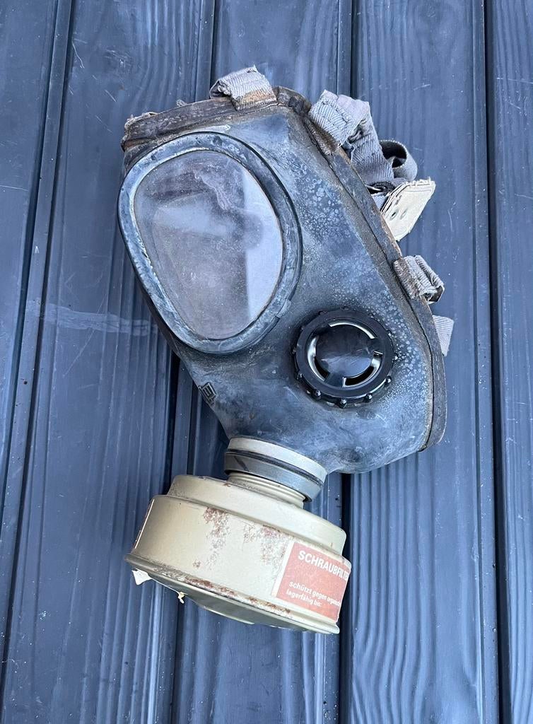 Gasmasker oost Duits DDR VEB MLW, Ophalen of Verzenden, Landmacht, Duitsland