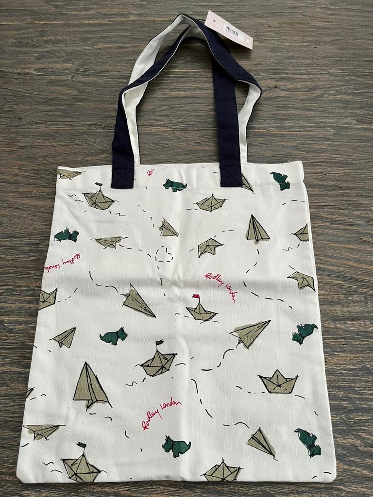 Radley London Happy Travels linnen tas, Ophalen of Verzenden, Zo goed als nieuw, Handtas