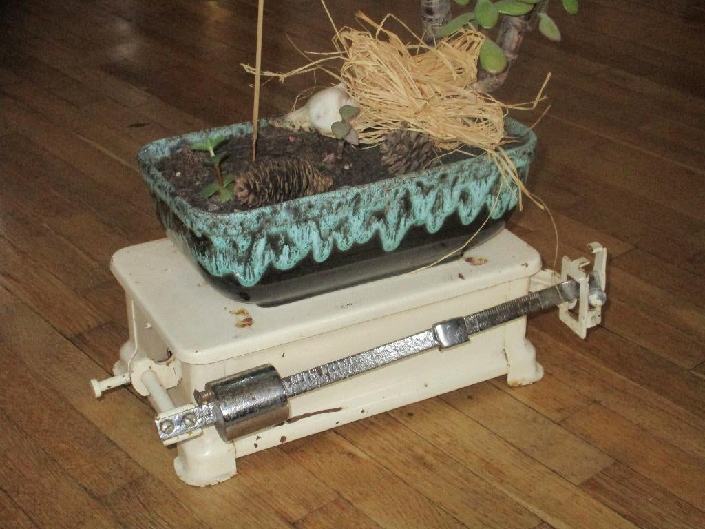 vintage weegschaal, Ophalen, Minder dan 10 kg, Niet werkend, Personenweegschaal
