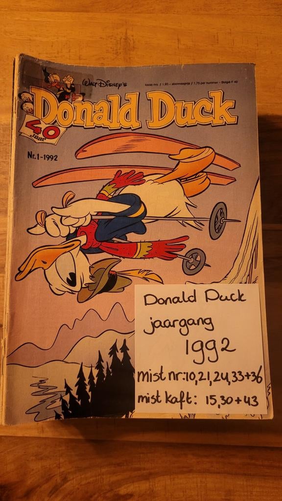Donald Duck jaargang 1992, Complete serie of reeks, Ophalen of Verzenden, Gelezen