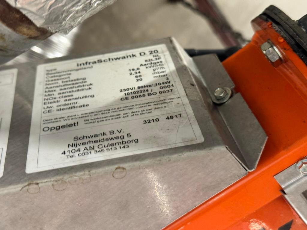 InfraSchwank D.20 Kachel, Zakelijke goederen, Machines en Bouw | Industrie en Techniek, Ophalen