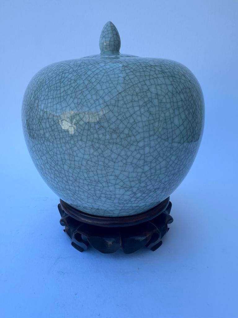 Chinese celadon gemberpot, Ophalen of Verzenden